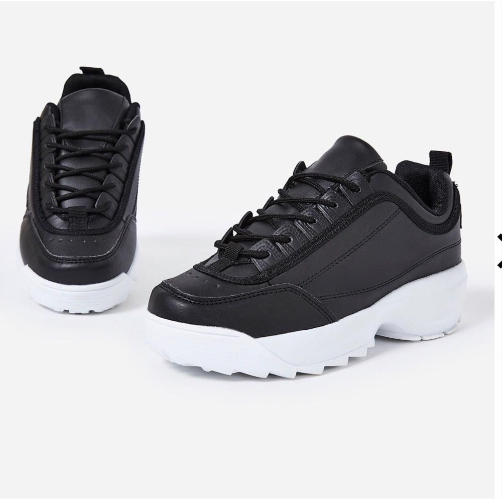 Black Trainer Sneakers